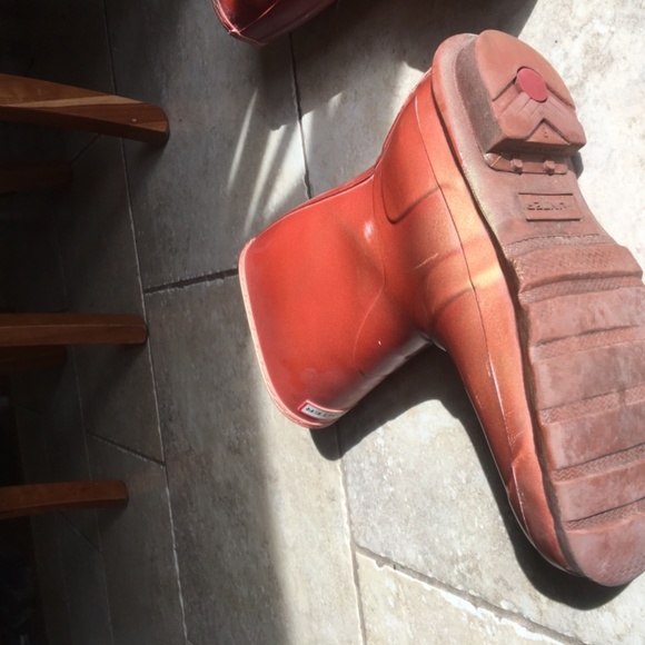 hunter iridescent boots coral - Picture 5 of 9